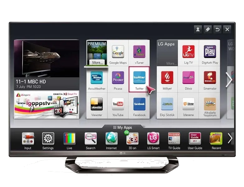 Замена шлейфа матрицы LG 55LM640
